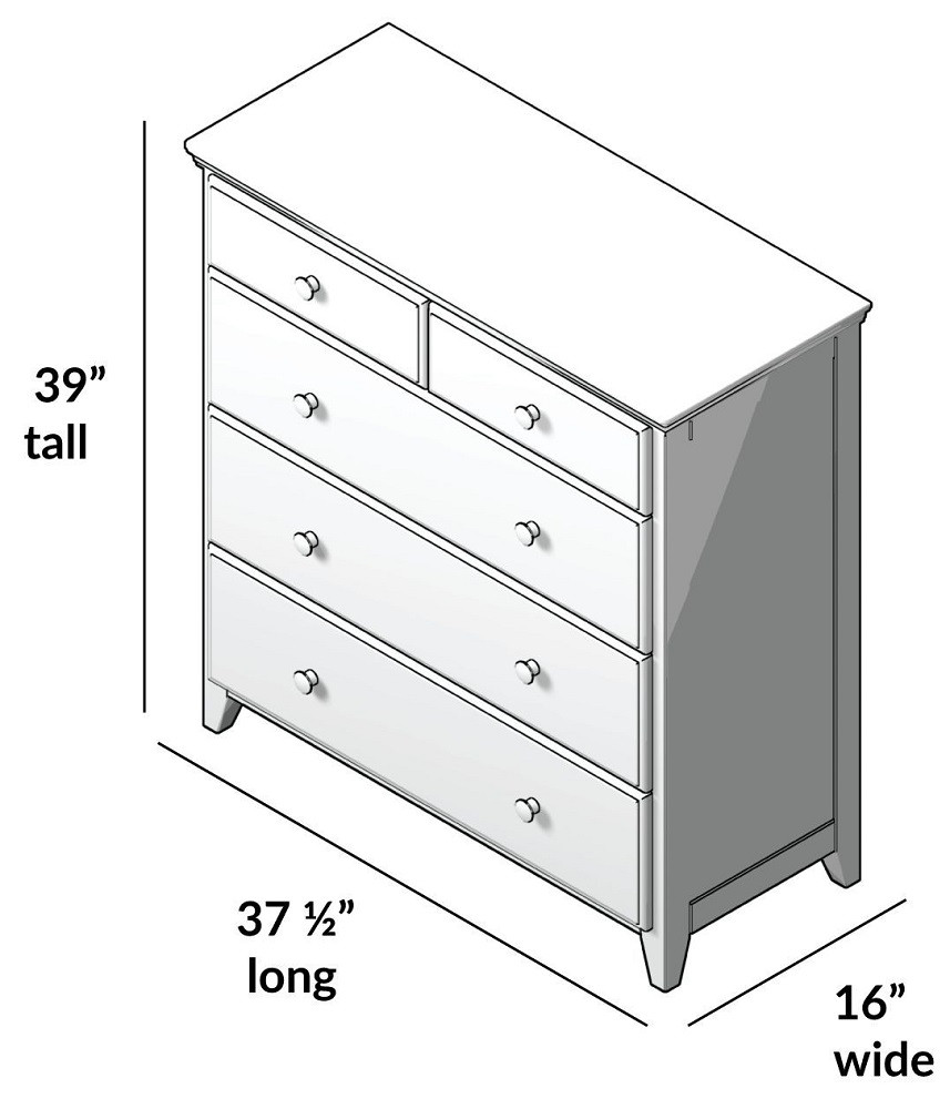 Kivik Sand 5 Drawer Chest Dimensions