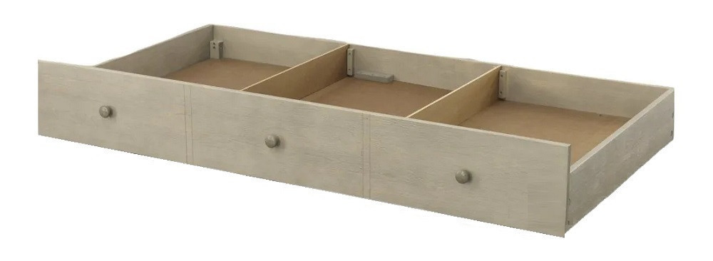 Inez Sand Optional Twin Storage Trundle shown with Dividers Angled View