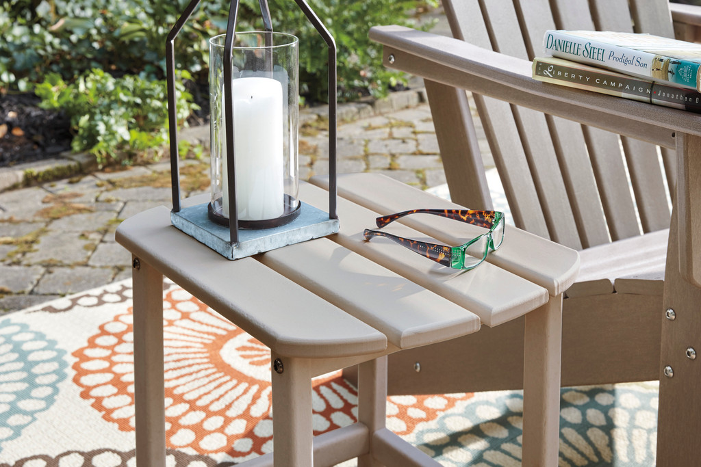 Sundown Treasure End Table Driftwood Lifestyle Detail - Ashley Furniture