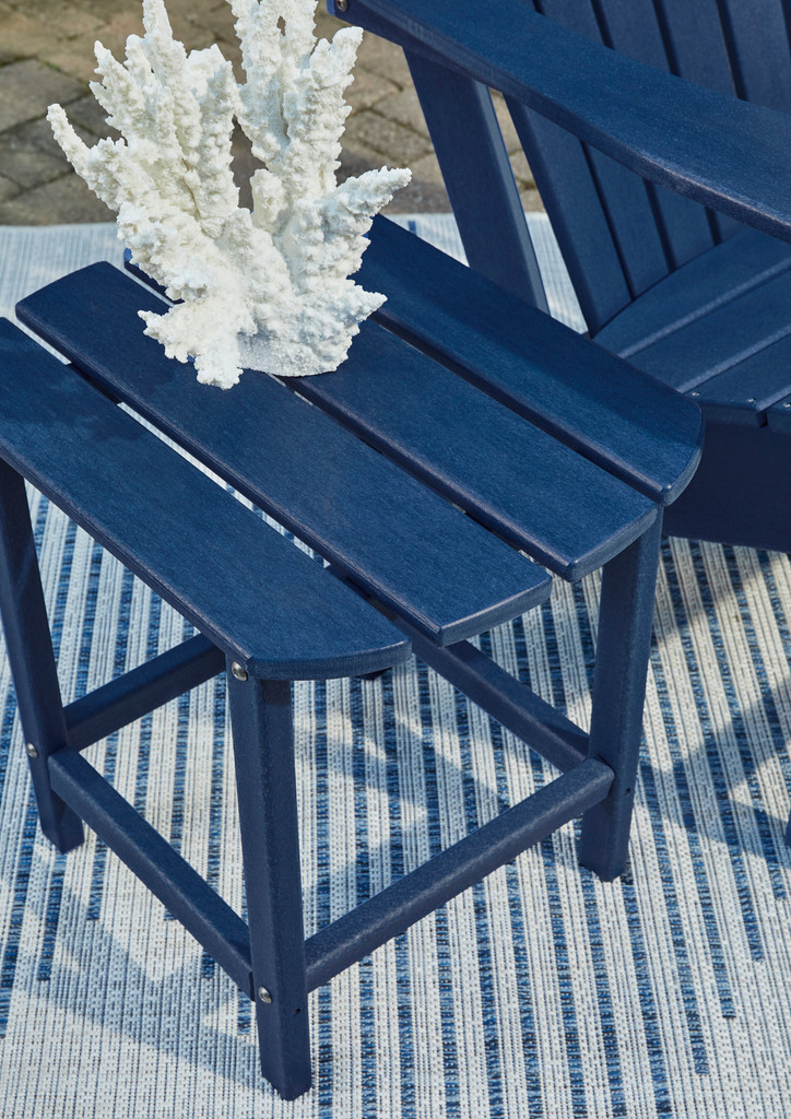 Sundown Treasure End Table Blue Lifestyle Detail - Ashley Furniture