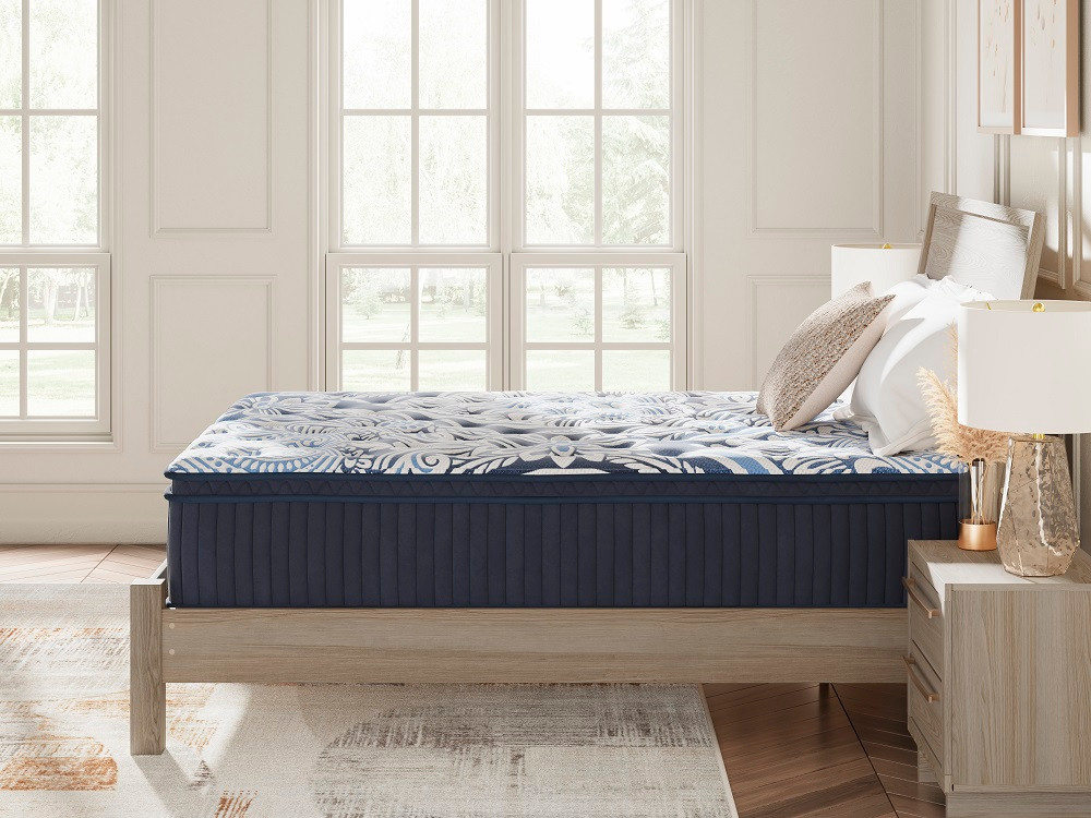 Luxe 2.0 Plush Mattress Side View on Bed Frame Room