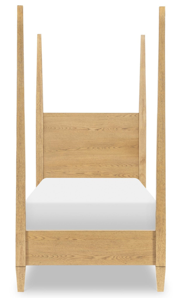 Harper Valley Natural Twin Four Poster Bed End View