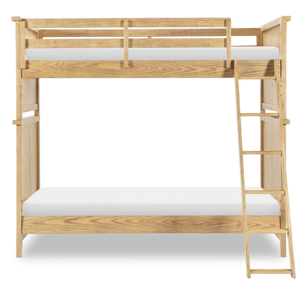 Harper Valley Natural Twin Bunk Beds Front View