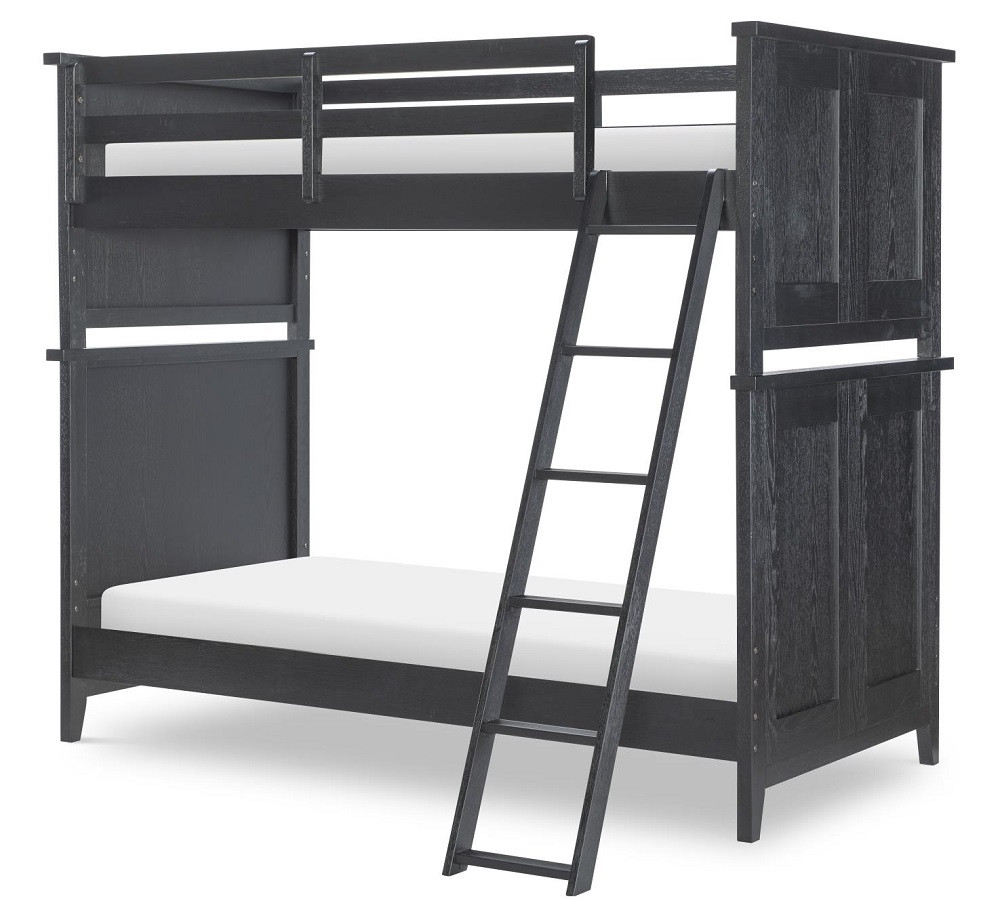 Crossroads Black Twin Bunk Beds