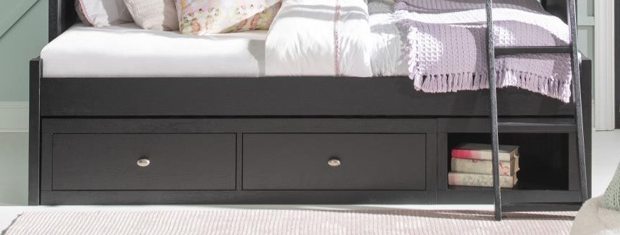Crossroads Black Optional Under Bed Storage Drawers Room