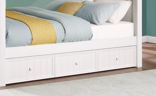 Edrea Optional Twin XL Storage Trundle White Finish