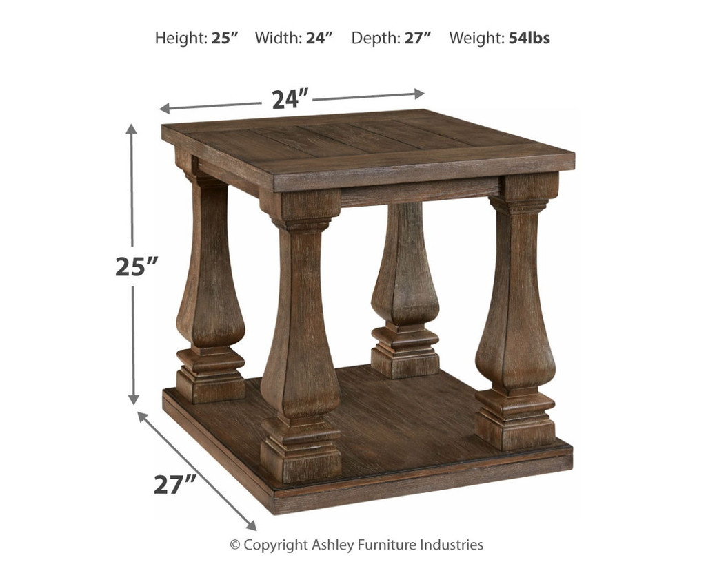Johnelle Rectangular End Table