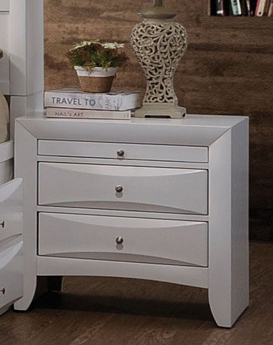 Manville White 2 Drawer Nightstand Room