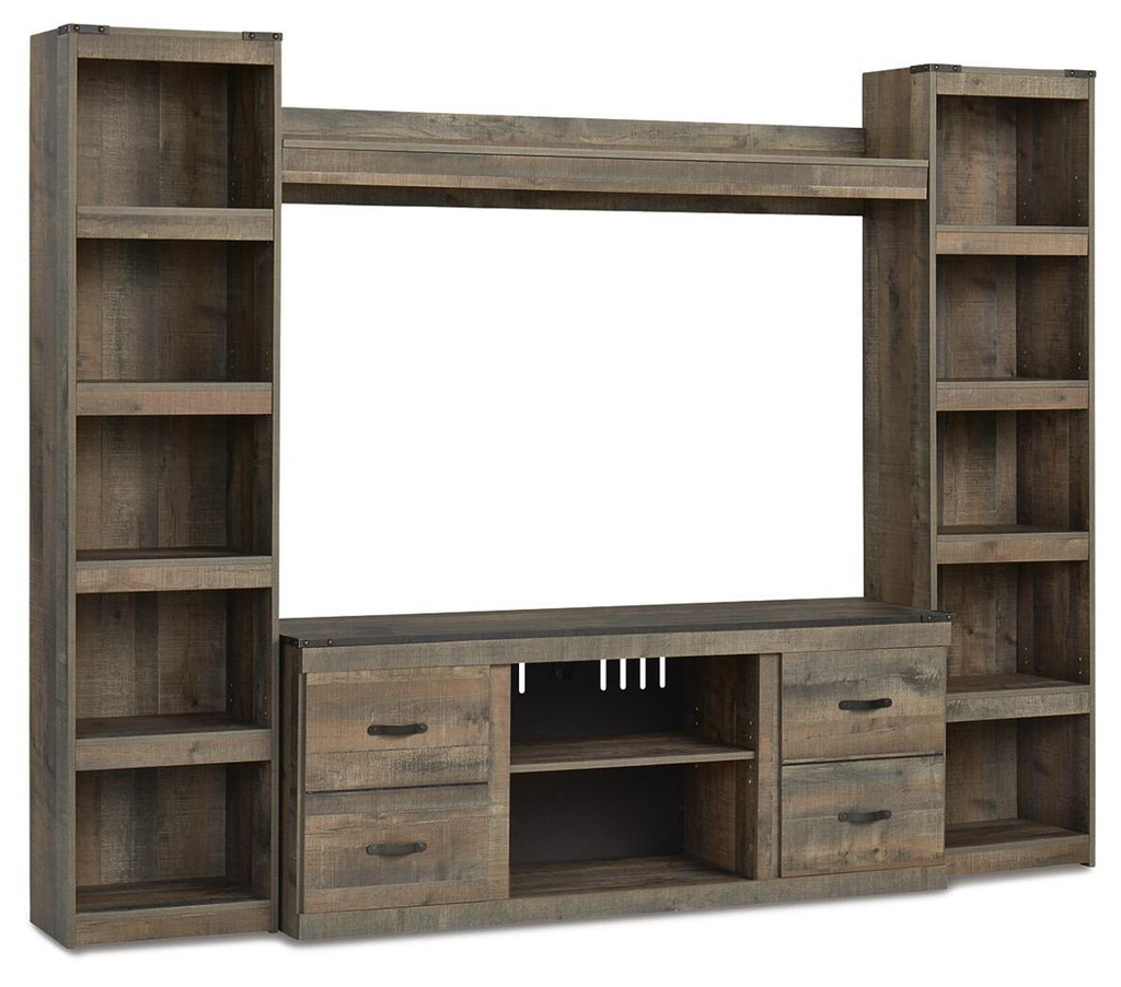 Trinell - 4-Piece Entertainment Center With 60" TV Stand