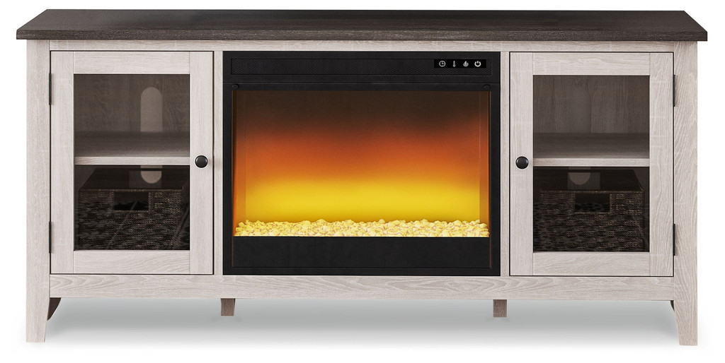 Dorrinson - TV Stand With Fireplace Insert