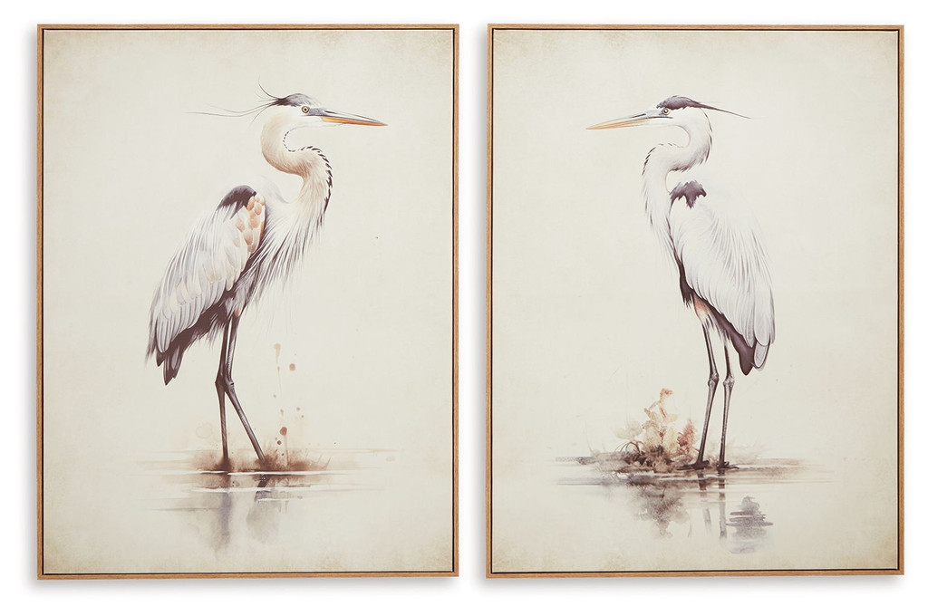 Aubinell - Wall Art Set (Set of 2) - Beige