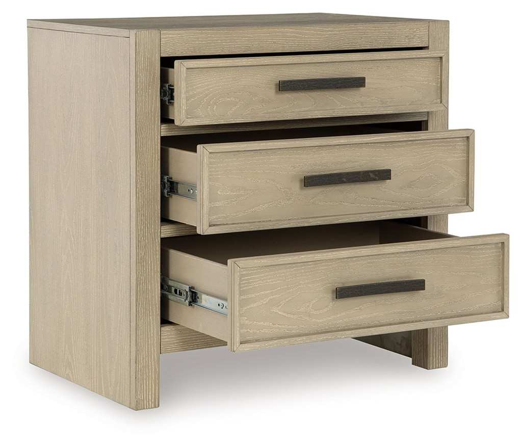 Calmoro Three Drawer Night Stand