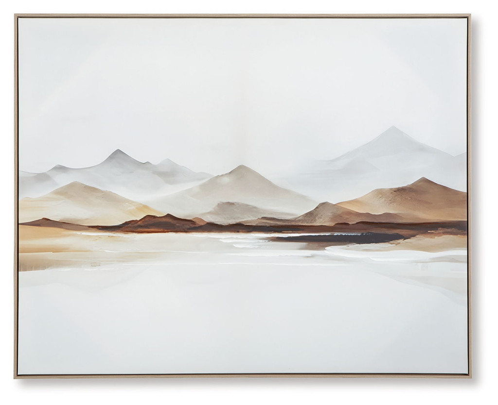 Karalen - Wall Art - White / Gray / Brown