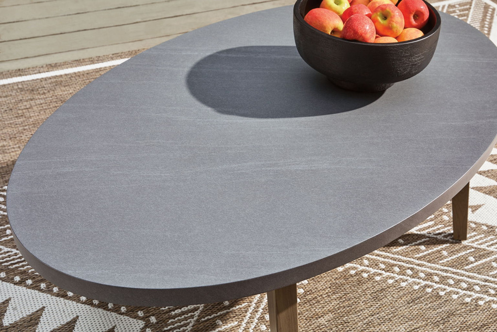 Francis Beach Oval Cocktail Table