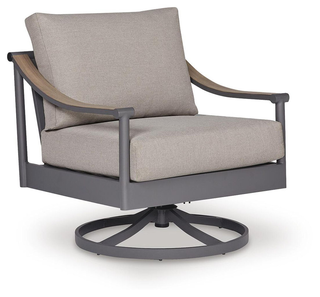 North Island - Swivel Lounge With Cushion - Gray