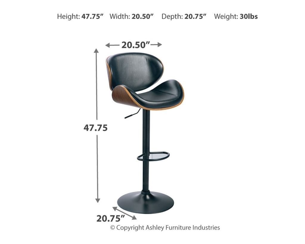 Bellatier Tall UPH Swivel Barstool(1/CN)