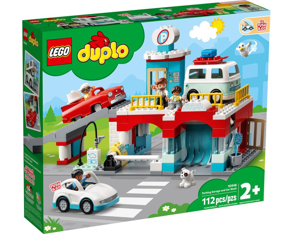 Lego Duplo Parking Garage and Car Wash 10948 front box
