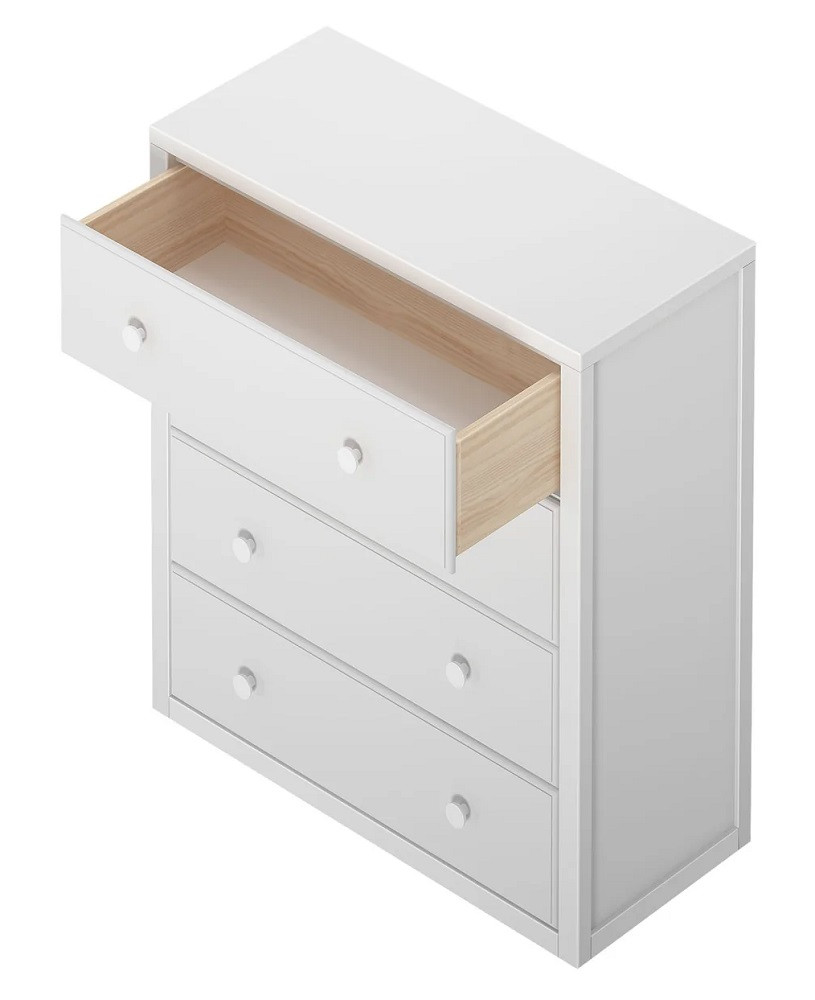 Stella White 4 Drawer Dresser