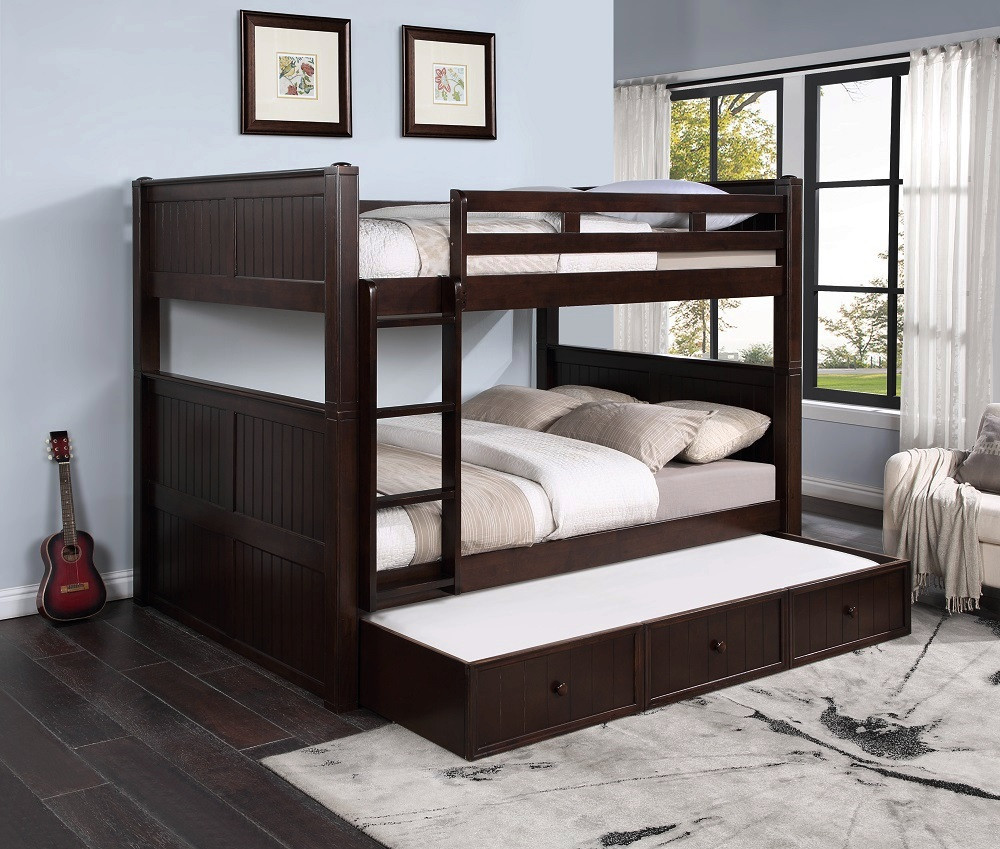Foster Espresso Queen Size Bunk Beds1