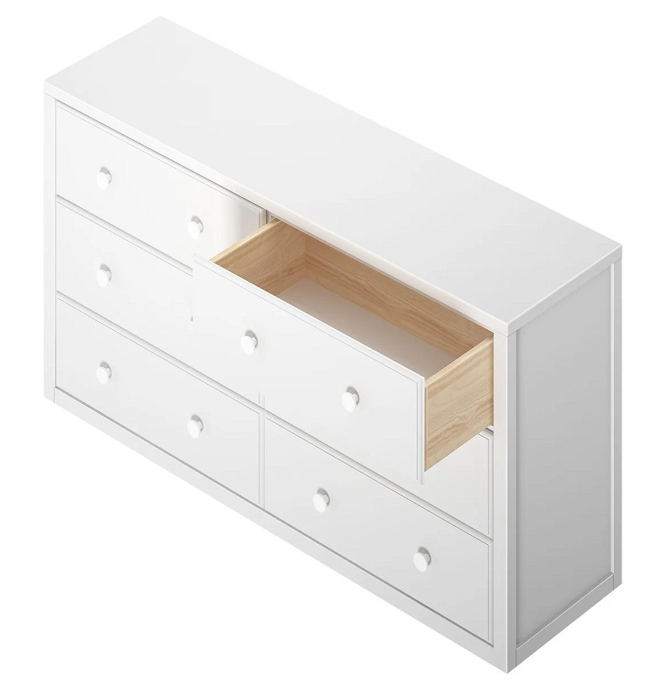 Stella White 6 Drawer Dresser Stella White 6 Drawer Dresser