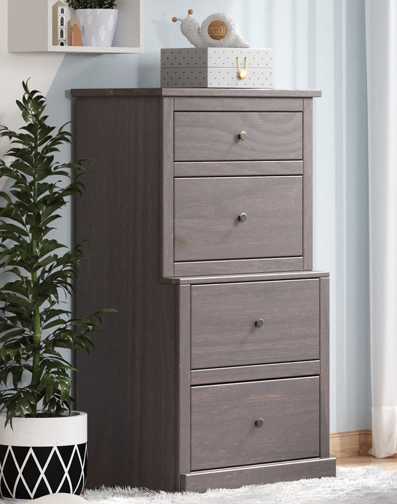 Tribeca Distressed Walnut 4 Drawer Chest