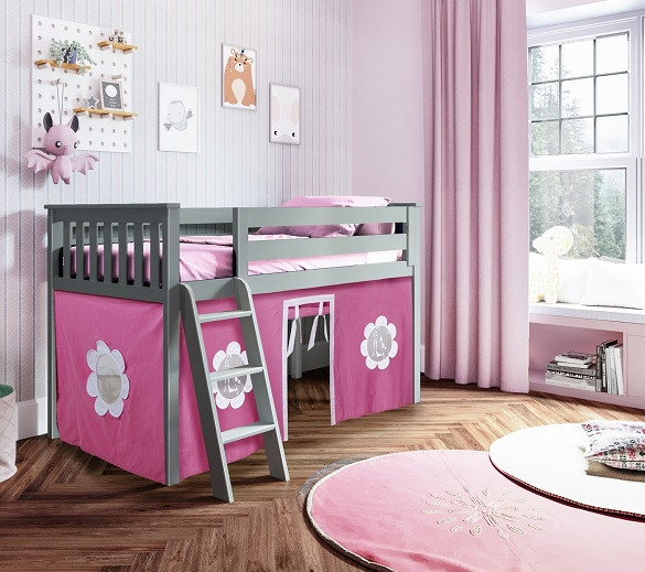 Turin Gray Loft Beds for Kids