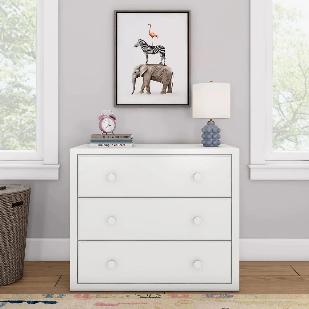 Stella White 3 Drawer Dresser Stella White 3 Drawer Dresser