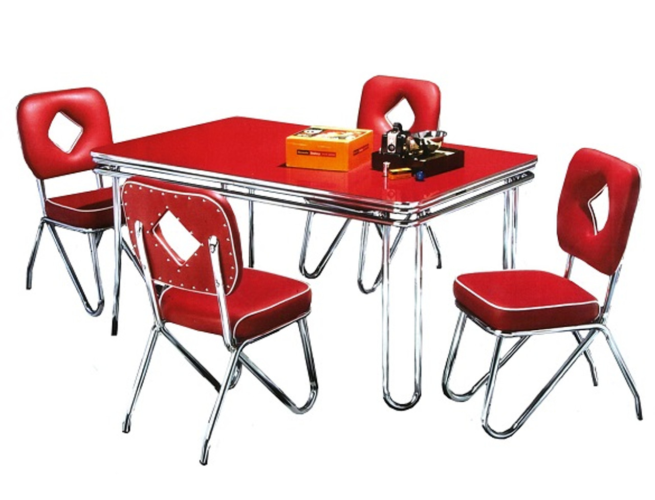 red formica top kitchen table