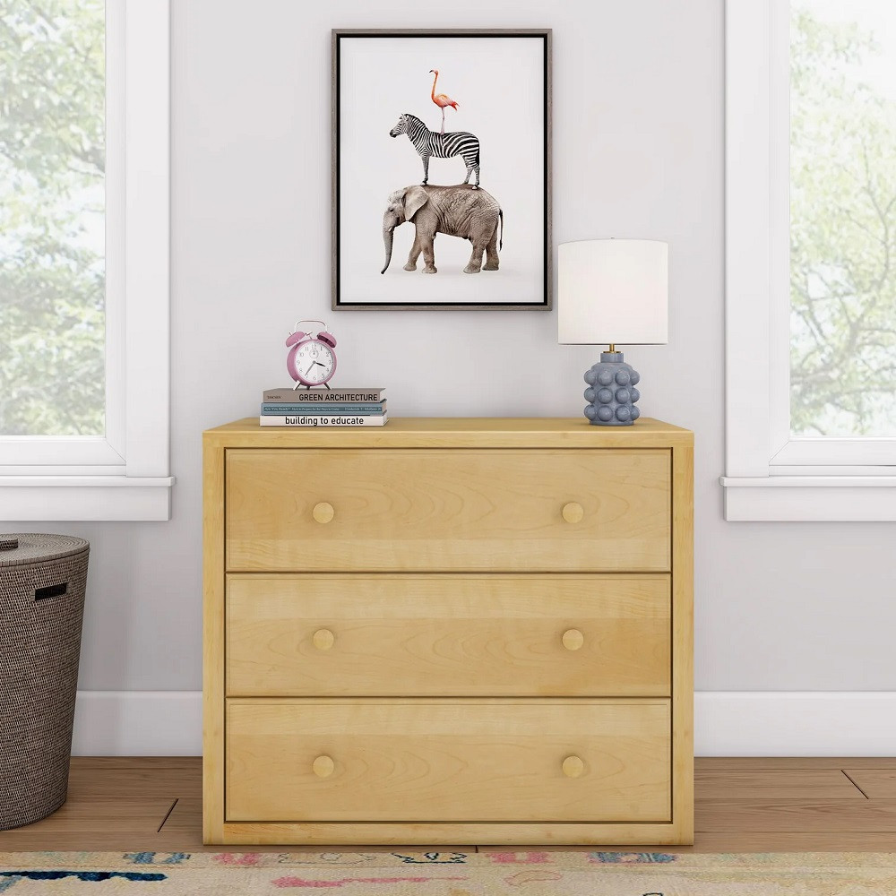Lingo Natural 3 Drawer Dresser Lingo Natural 3 Drawer Dresser