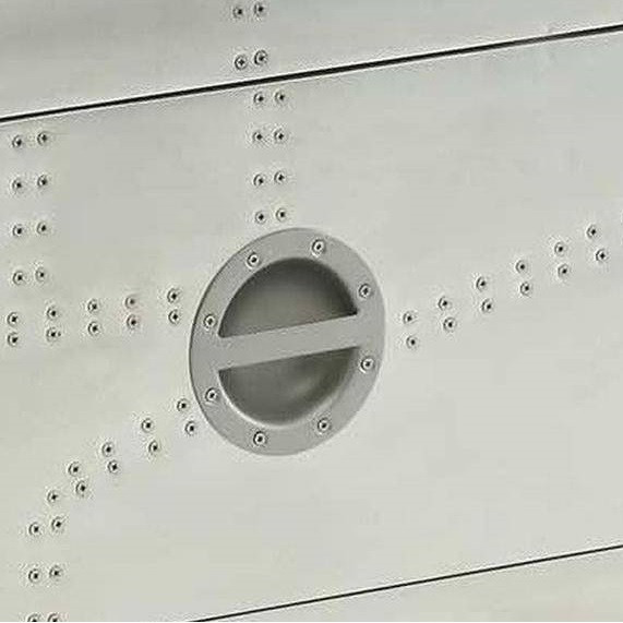 Malcolm Vintage Aluminum End Table