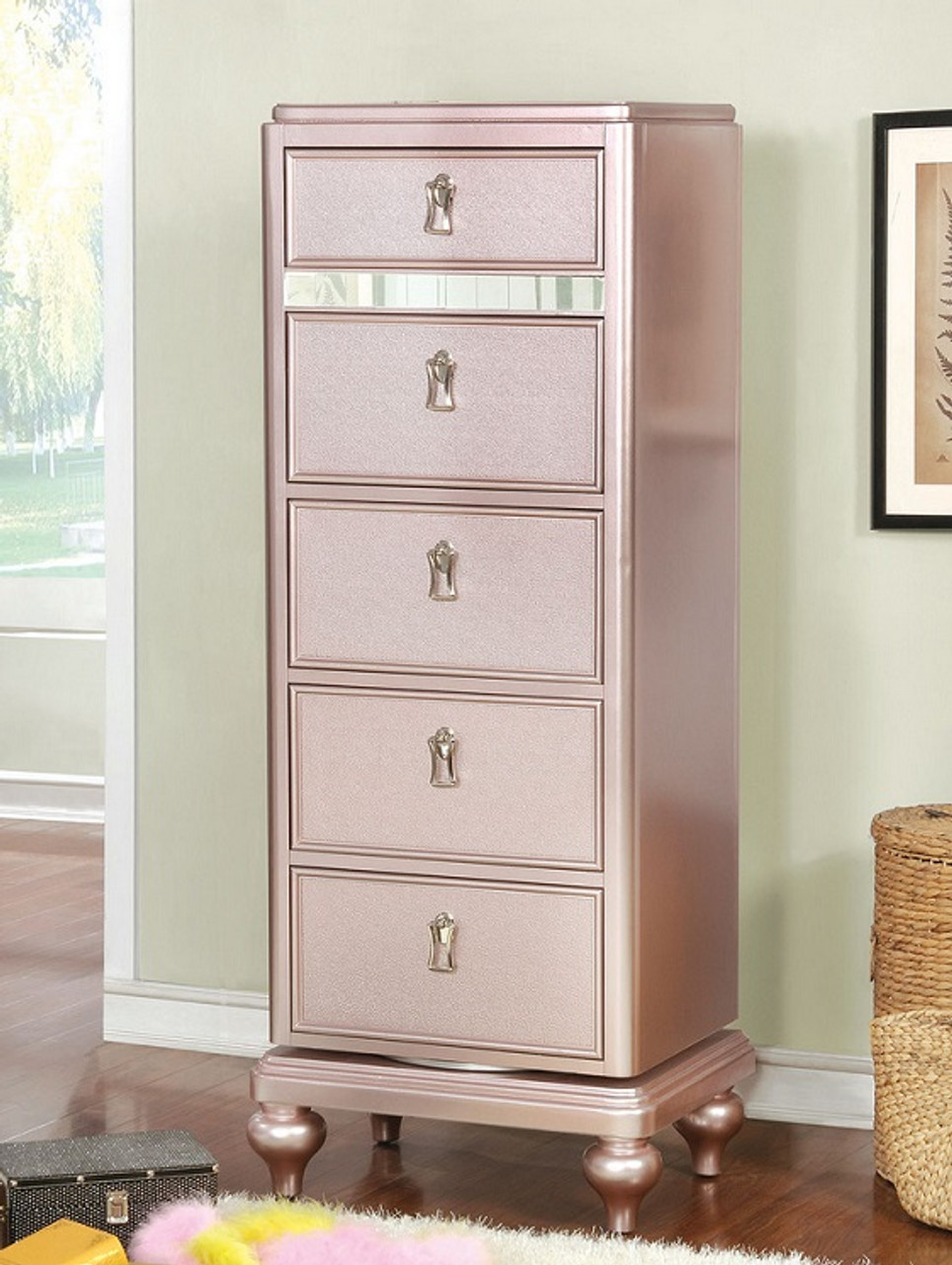 あず‼️Muble D’appul Lingerie Chest チェスト ACME Pearl 7 Drawer Lingerie Chest in White BD02436 EST SHIP