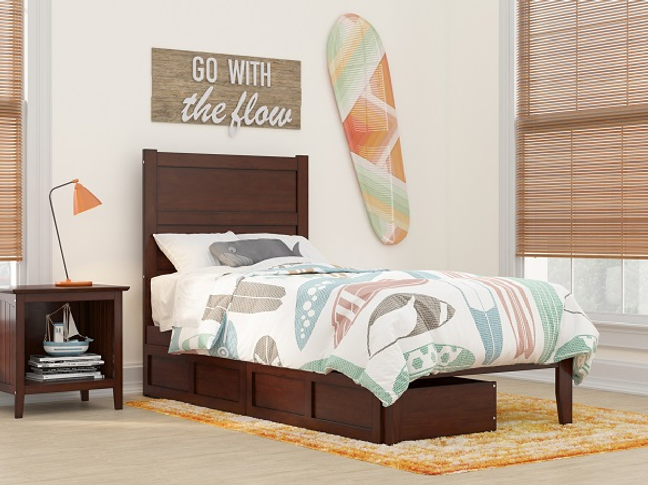 Walnut twin bed store