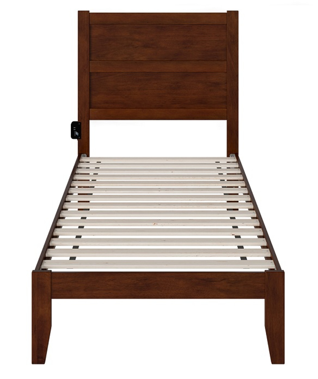 Twin extra long bed store frame with headboard