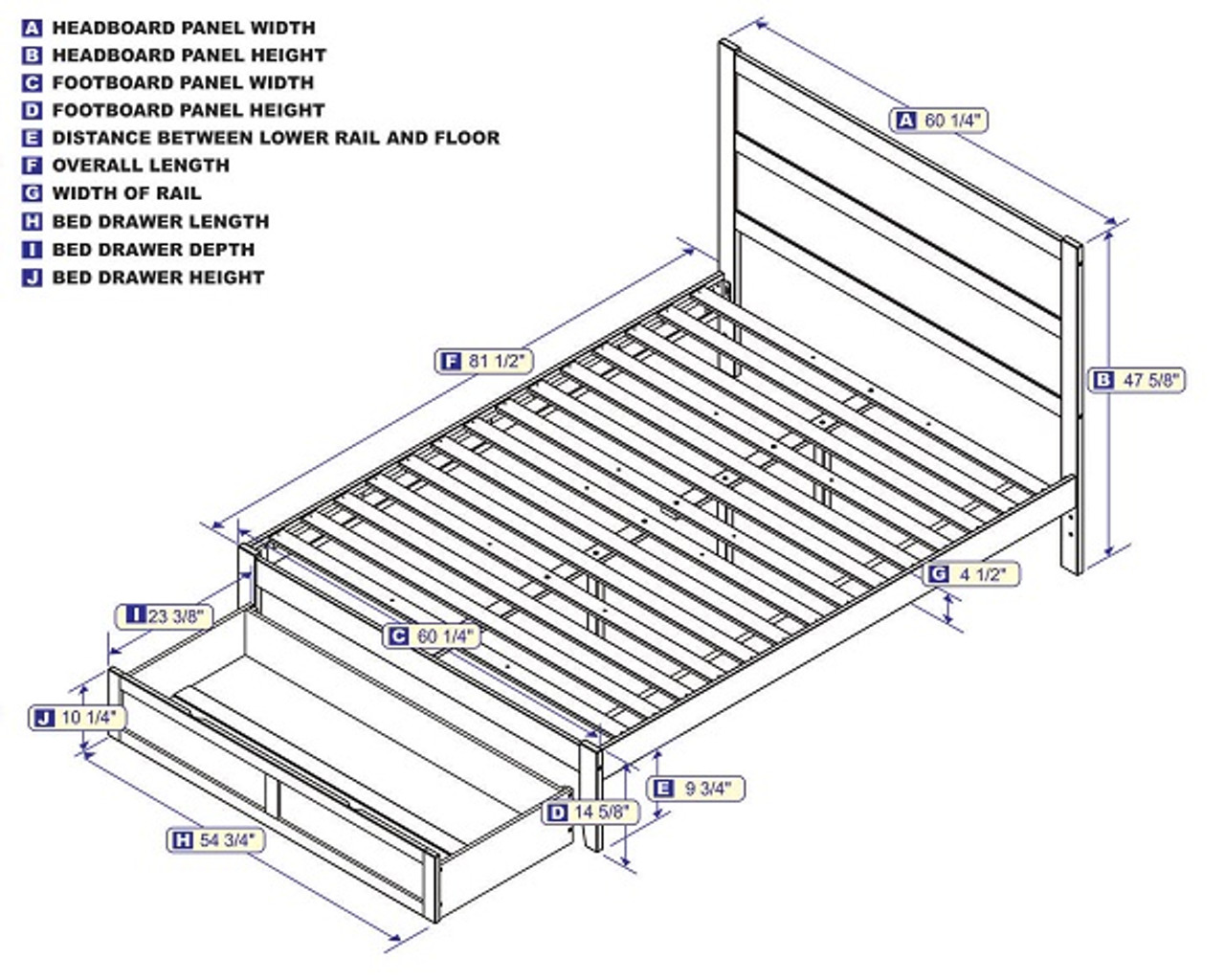 Orio Gray Platform Bed with Storage