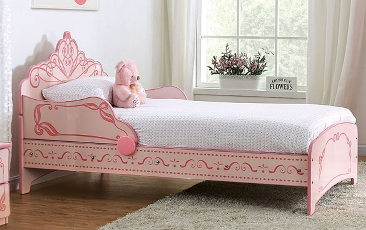 princess bed pink