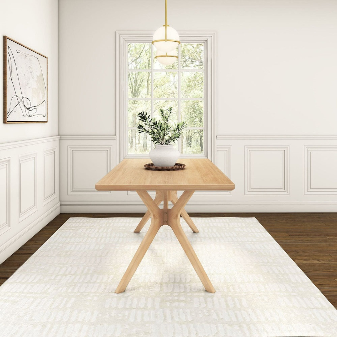 Ducati Natural Modern Dining Table