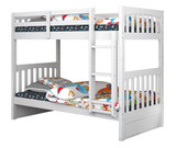 Hutton White Twin over Twin Bunk Beds