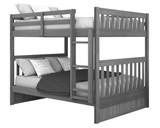 Mercer Chimney Gray Full Size Bunk Beds