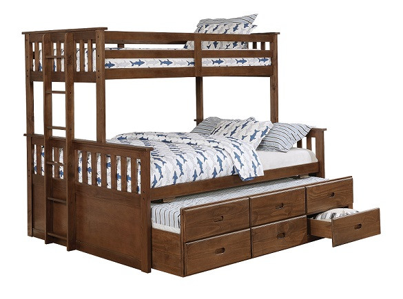 Dennison Queen Twin Bunk Bed