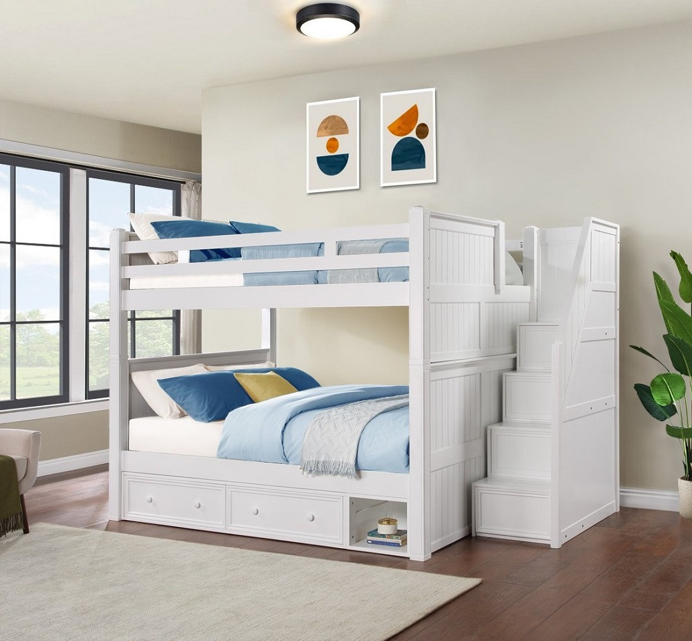 Bellamy Queen Bunk Bed with Stairs