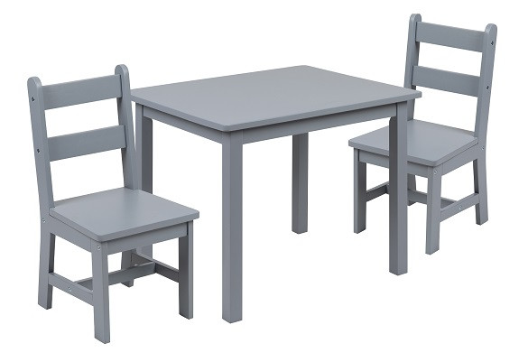 Barkley Gray Dog Print Fabric Chair