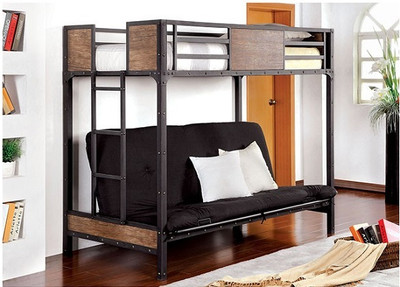 South Bank Futon Bunk Bed Angled View Room