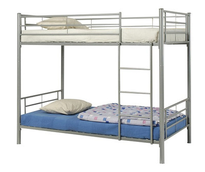 Apollo Silver Twin Size Metal Frame Bunk Beds