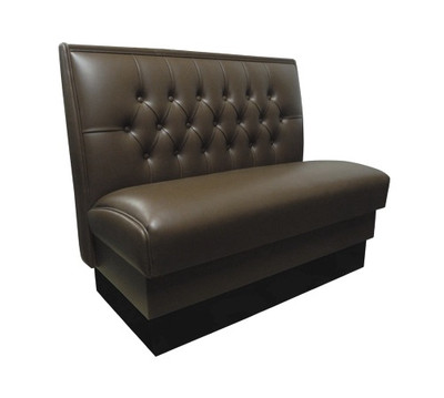 Riviera Retro Diner Booth shown with Mocca Vinyl