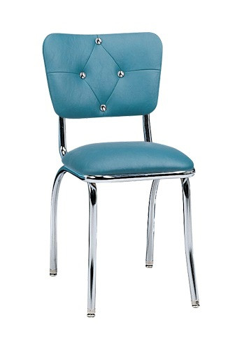 Avalon Retro Diner Chair shown with Peacock Vinyl