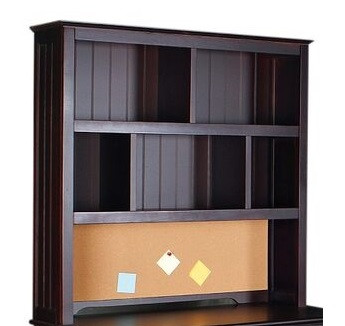 Foster Espresso Student Desk Hutch
