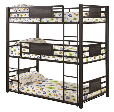 Triad Metal Twin Triple Bunk Bed
