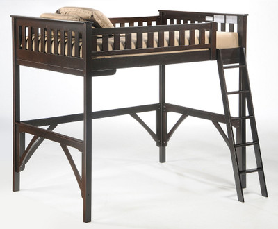 Westwood Chocolate Wood Loft Bed