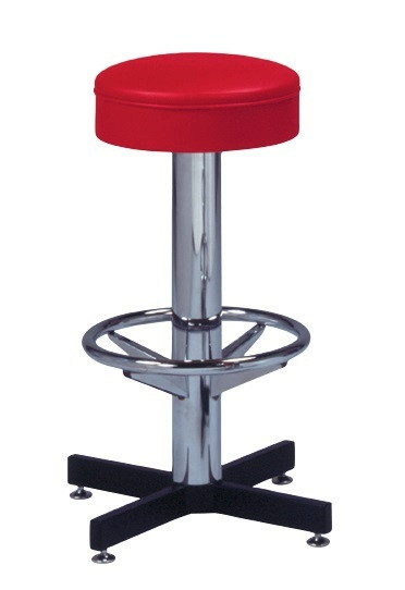 Centaurus Retro Swivel Bar Stool shown with American Beauty Vinyl