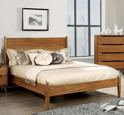 Mame Oak Platform Bed